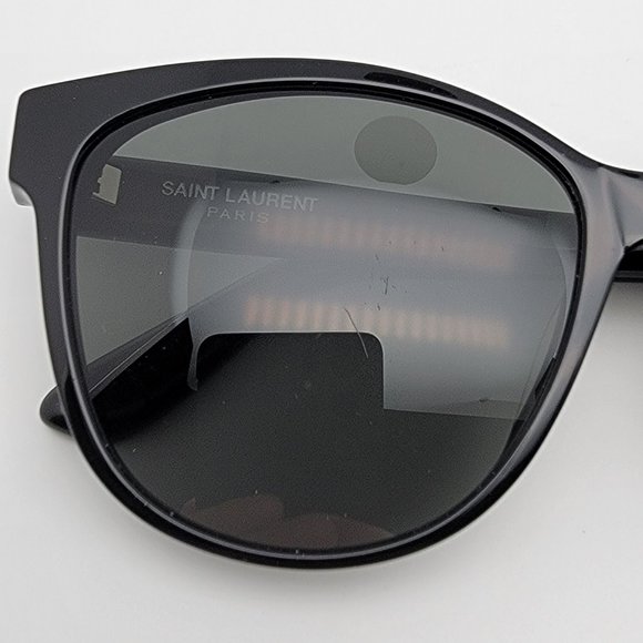 Saint Laurent Paris SL M23/K 001 Black Frame Grey Lens Oversized Sunglasses 58mm